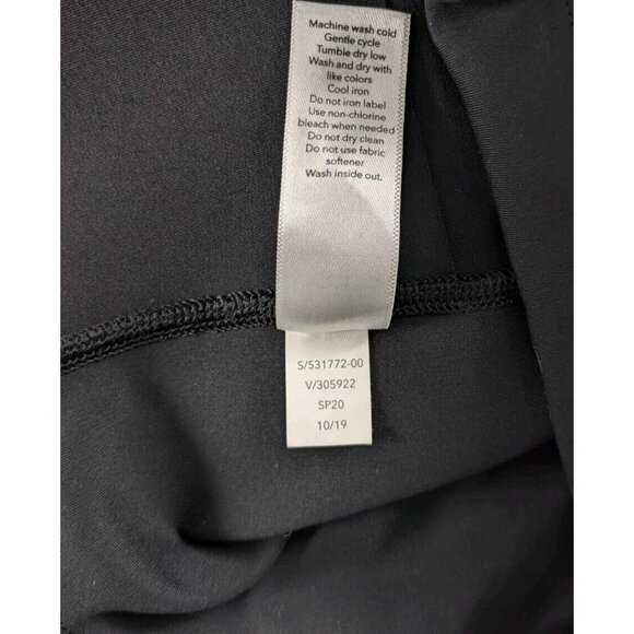 Athleta Women's Size S Stay Fly 9" Short Black Reflective Snake Print Bike Biker - Picture 5 of 7